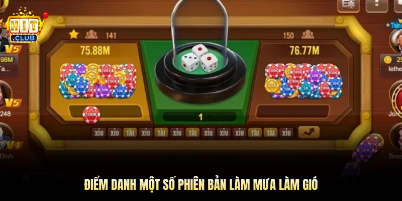 Điểm danh một số phiên bản làm mưa làm gió