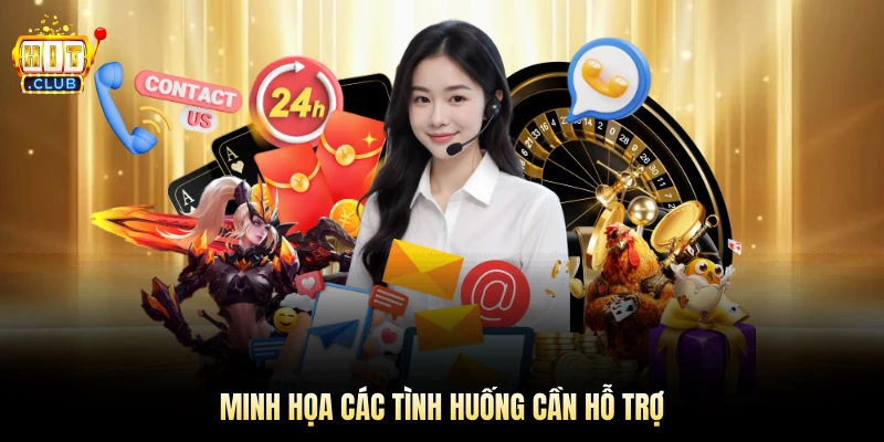 Minh họa các tình huống cần hỗ trợ